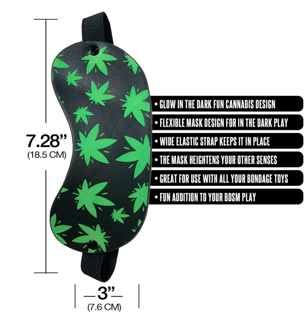 Stoner Vibes Chronic Collection Glow in the Dark Blindfold