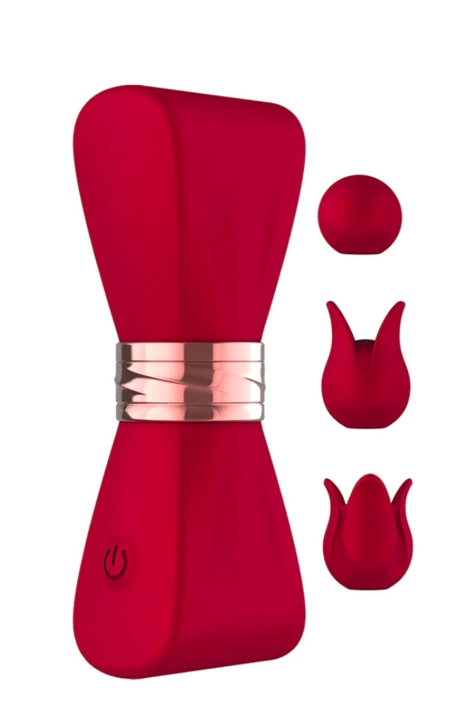 Gold Glam Tri-Tip Vibe Red