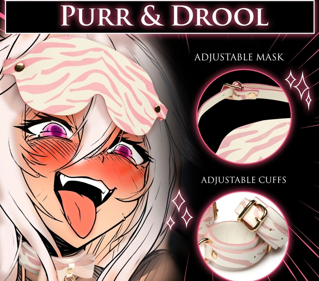 Pink Kitty Bondage Set - White/pink