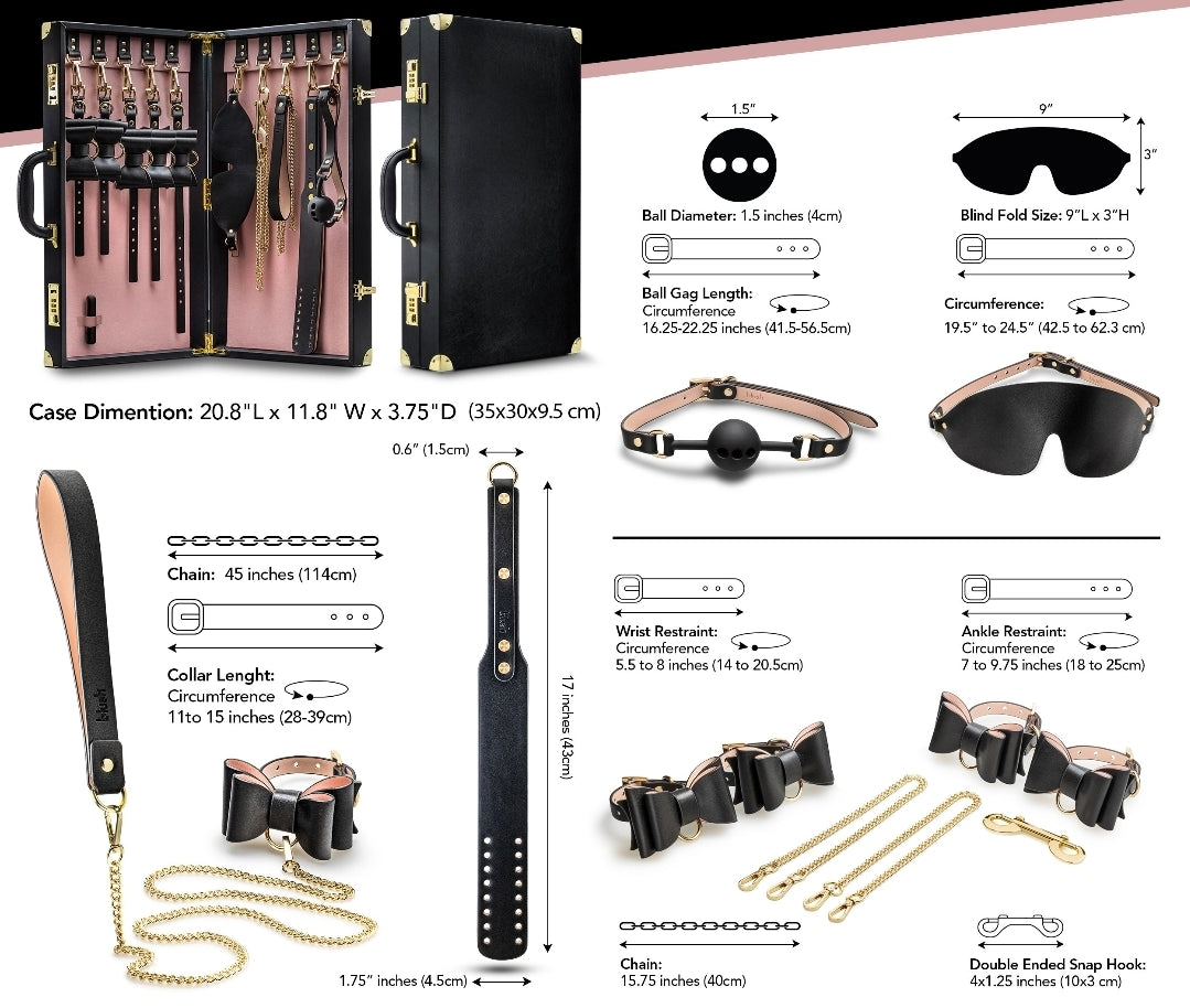 Temptasia - Safe Word - Bondage Kit With Suitcase - Black